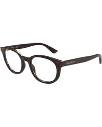 McQueen - Am0567O 002 Optical Frames Acetate Transparent Round - Lyst