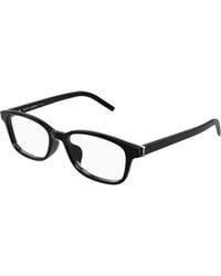 Saint Laurent - Sl M151/J 001 Optical Frames Acetate Transparent Squared - Lyst