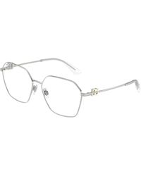 Dolce & Gabbana - Dg1366 05 Optical Frames Metal Transparent Pantos Normal - Lyst