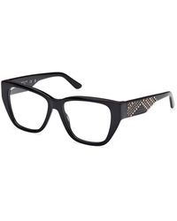 Guess - Gm50019 001 Optical Frames Acetate Squared Normal - Lyst