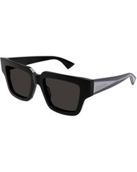Bottega Veneta - Bv1276S 001 Sunglasses Acetate Squared - Lyst