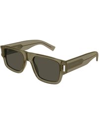 Saint Laurent - Sl 659 003 Sunglasses Acetate Squared - Lyst