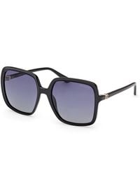 Guess - Gu00280 01D Sunglasses Injected Smoke Squared Polarized - Lyst