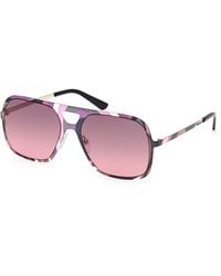 PUCCI - Ep0238 99T Sunglasses Metal Squared Normal - Lyst