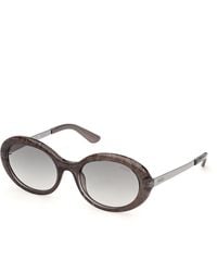 Guess - Gu00355 57P Sunglasses Injected Round Normal - Lyst
