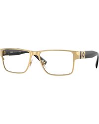 Versace - Ve1274 1002 Optical Frames Metal Squared Normal - Lyst