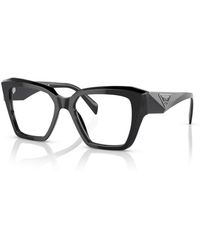 Prada - Pr 09Zv 1Ab1O1 Optical Frames Acetate Transparent Squared Normal - Lyst