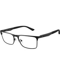 Emporio Armani - Ea1183 3001 Optical Frames Metal Transparent Squared Normal - Lyst