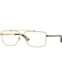 Versace - Ve1315 1436 Optical Frames Metal Transparent Squared Normal - Lyst