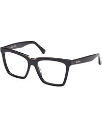 Max Mara - Mm5111 001 Optical Frames Acetate Squared Normal - Lyst