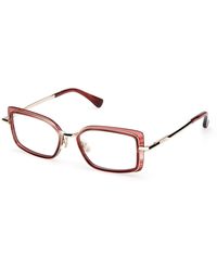Max Mara - Mm5186 071 Optical Frames Acetate Squared Normal - Lyst