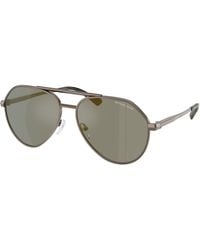 Michael Kors - Mk1168 Brentwood 10014T Sunglasses Metal Pilot Normal - Lyst