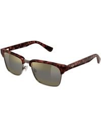 Maui Jim - Mj0257S 002 Occhiali Da Sole Metallo Bronzo Squadrata - Lyst