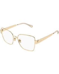 Chloé - Ch0356O 003 Optical Frames Metal Transparent Butterfly - Lyst