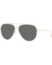 Oliver Peoples - Ov1303St Cleamons 529281 Sunglasses Titanium Pilot Polarized - Lyst