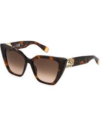 Furla - Sfu879S 752 Sunglasses Acetate Butterfly Normal Shaded - Lyst