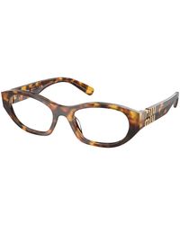 Miu Miu - Mu 03Wv 14L1O1 Optical Frames Acetate Geometric Normal - Lyst