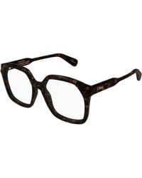 Chloé - Ch0263O 009 Optical Frames Acetate Transparent Squared - Lyst