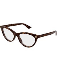 Gucci - Gg2112O 002 Optical Frames Acetate Transparent Cat Eye - Lyst