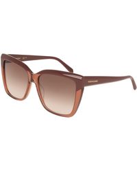 Ferragamo - Sf1102S 619 Sunglasses Acetate Squared Normal - Lyst