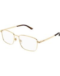 Gucci - Gg1882O 002 Optical Frames Metal Transparent Squared - Lyst