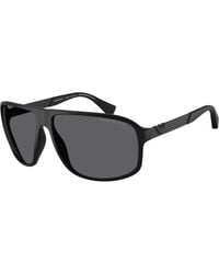 Emporio Armani - Ea4029 5001T3 Sunglasses Injected Squared Polarized - Lyst