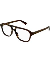 Bottega Veneta - Bv1294O 002 Optical Frames Acetate Transparent Pilot - Lyst