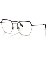 Burberry - Be1371 Angelica 1326 Optical Frames Metal Transparent Geometric Normal - Lyst