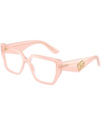 Dolce & Gabbana - Dg3373 3384 Optical Frames Acetate Transparent Squared Normal - Lyst