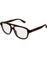 McQueen - Am0574O 002 Optical Frames Acetate Transparent Pilot - Lyst