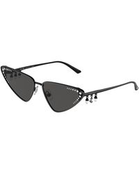 Jimmy Choo - Jc4001B 300087 Sunglasses Metal Cat Eye Normal - Lyst