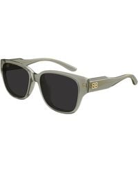 Balenciaga - Bb0512Sk 003 Occhiali Da Sole Acetato Grigio Squadrata - Lyst