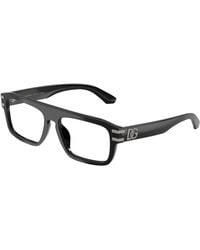 Dolce & Gabbana - Dg3457 501 Optical Frames Acetate Transparent Squared Normal - Lyst