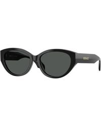 Versace - Ve4495D Gb1/87 Sunglasses Acetate Round Normal - Lyst