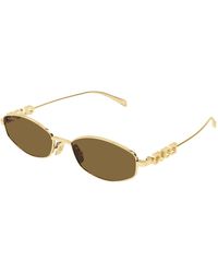 Gucci - Gg1802S 005 Sunglasses Metal Round - Lyst