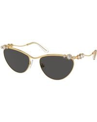 Swarovski - Sk7017 400487 Sunglasses Metal Cat Eye Normal - Lyst