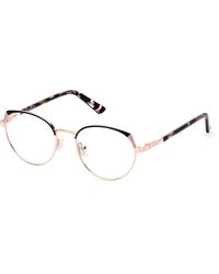 Guess - Gu8273 028 Optical Frames Aluminum Round Normal - Lyst