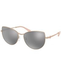 Michael Kors - Mk1062 La Paz 11086G Sunglasses Metal Cat Eye Mirror - Lyst