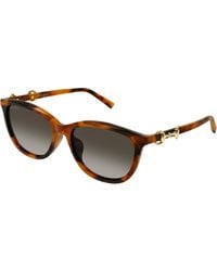 Gucci - Gg2220Sk 002 Sunglasses Acetate Round Nuanced - Lyst