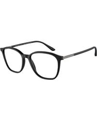 Giorgio Armani - Ar7236 5042 Optical Frames Acetate Transparent Squared Normal - Lyst