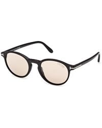 Tom Ford - Ft1331 Prescott-02 01E Sunglasses Acetate Round Photochromic - Lyst