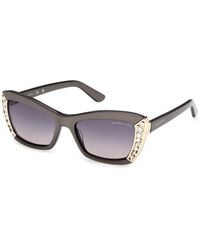 Guess - Gm00041 20B Sunglasses Acetate Smoke Squared Normal - Lyst