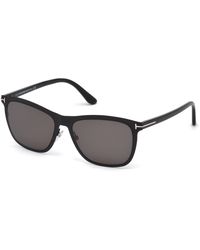 Tom Ford - Ft0526 Alasdhair 02A Sunglasses Metal Smoke Geometric Normal - Lyst