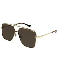 Gucci - Gg1099Sa 003 Sunglasses Metal Pilot - Lyst