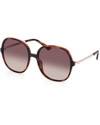 Guess - Gu7844 52F Sunglasses Injected Round Normal Shaded - Lyst