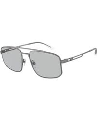Emporio Armani - Ea2139 300387 Sunglasses Metal Squared Normal - Lyst