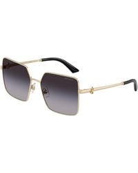 Jimmy Choo - Jc4031B 30068G Sunglasses Steel Squared Normal Nuanced - Lyst