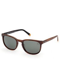 Timberland - Tb00074 62R Sunglasses Acetate Round Polarized - Lyst