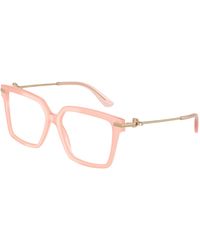 Dolce & Gabbana - Dg3397 3436 Optical Frames Acetate Transparent Squared Normal - Lyst
