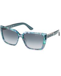 Guess - Gm00035 89W Sunglasses Acetate Squared Normal - Lyst